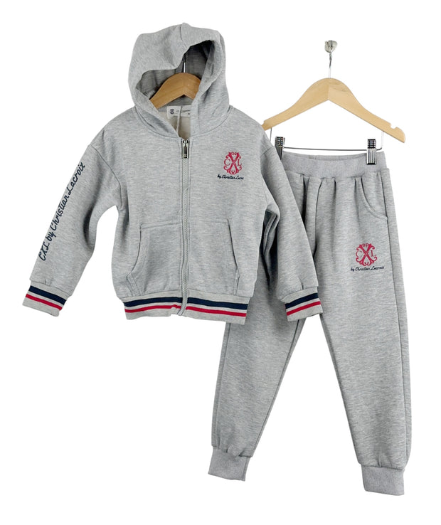 Boys Grey Three Tone “CXL” Motif Tracksuit Set 1-5 Years
