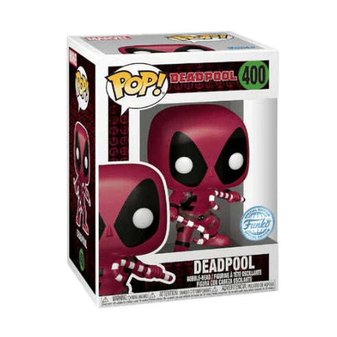 POP! & Tee: Deadpool W/ Candy Canes (Metallic) - Marvel - Special Edition