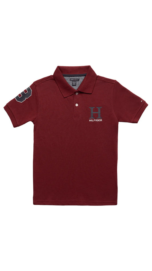 Tommy Hilfiger Burgundy Polo Shirt