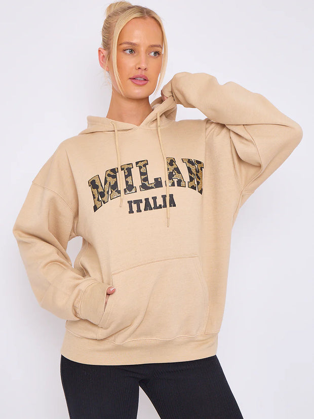 Milan Print Graphic Hoodie