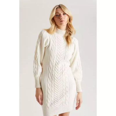 Cream Cable Knit Dress - Beyond paradise
