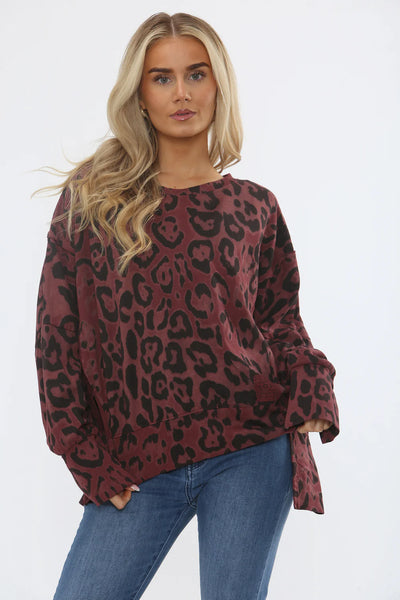 LEOAPRD SIDE SLIT TOP