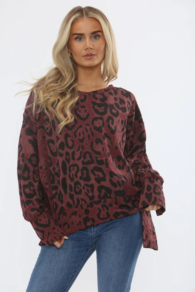 LEOAPRD SIDE SLIT TOP