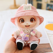 5PCS-Set Cute Hat Shoes Doll Clothes Outfit Set For LABUBU 15CM-17CM Doll, Adorable Dress Up Accessories For Doll - Dolls Not Included