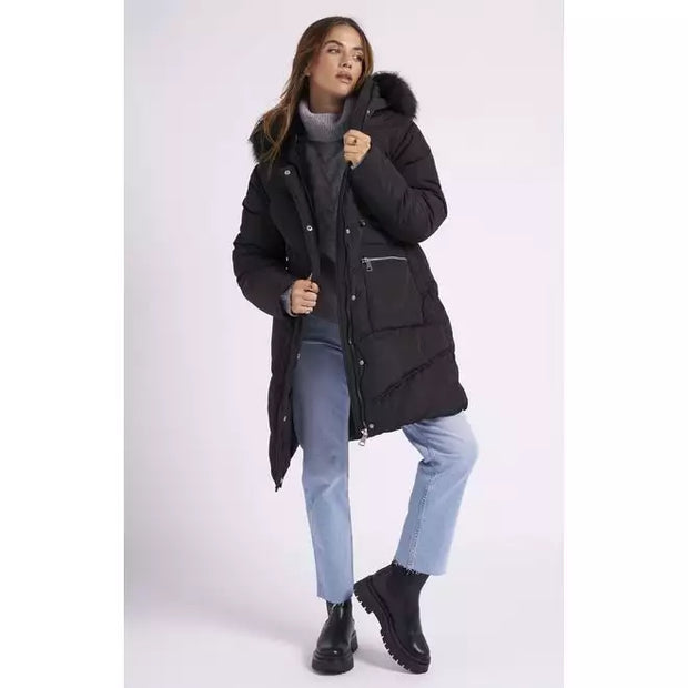 Faux Fur Padded Parka - Beyond paradise