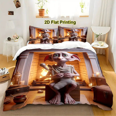 2/ 3pcs Warner Bros bedding cushion cover dobby Bedding set, duvet cover and pillowcase, no filling, multi-colour printing, soft and comfortable, suitable for family bedrooms and guest rooms, suitable for all seasons - Beyond paradise