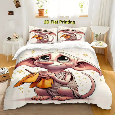 [Warner Bros Bedding Set] 2/ 3pcs Warner Bros bedding cushion cover dobby Bedding set, duvet cover and pillowcase, no filling, multi-colour printing, soft and comfortable, suitable for family bedrooms and guest rooms, suitable for all seasons - Beyond paradise