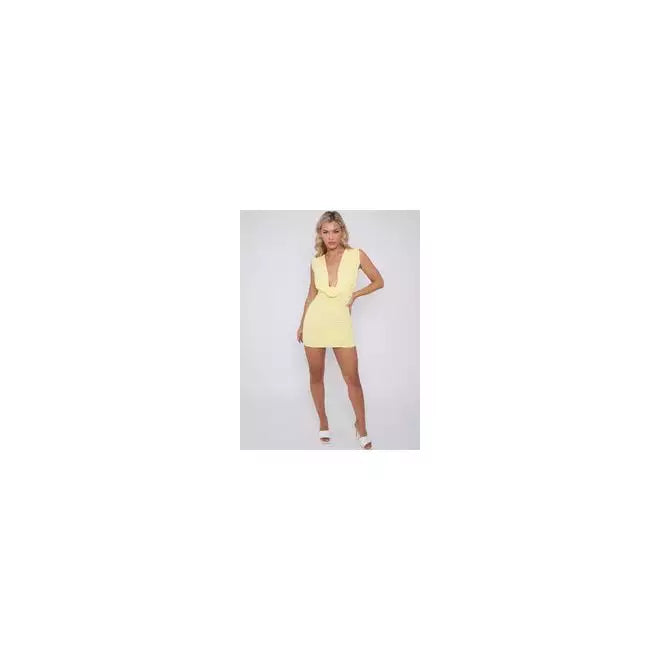 Sleeveless Cowl Neck Dress
