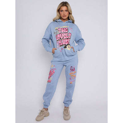 The Lovely Club Slogan Fleece Co-ord