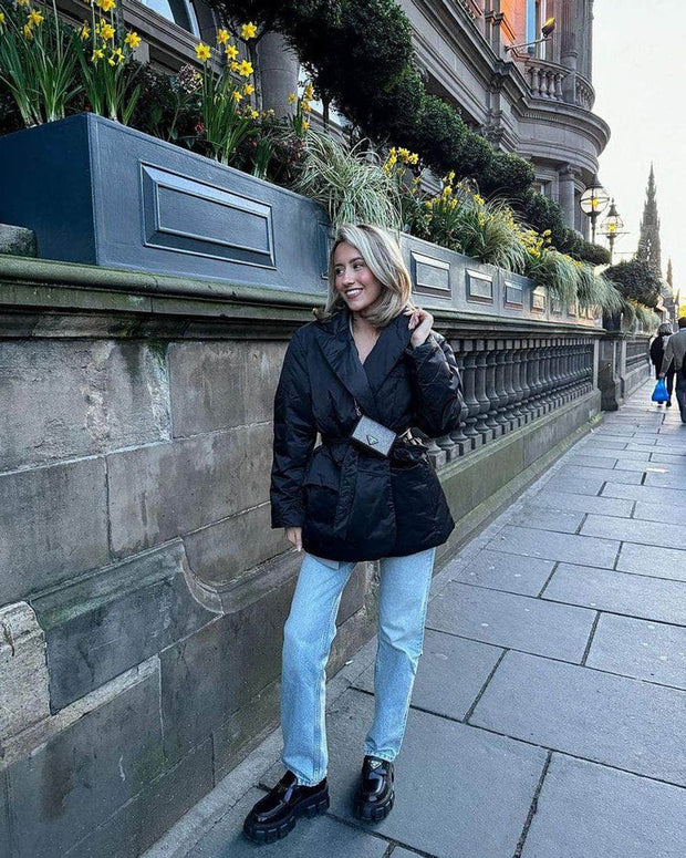 Oversized Belted Jacket - Beyond paradise